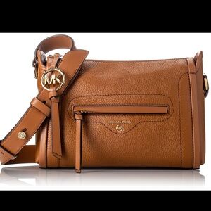 Michael Kors Carine Leather Small Crossbody Bag NWOT